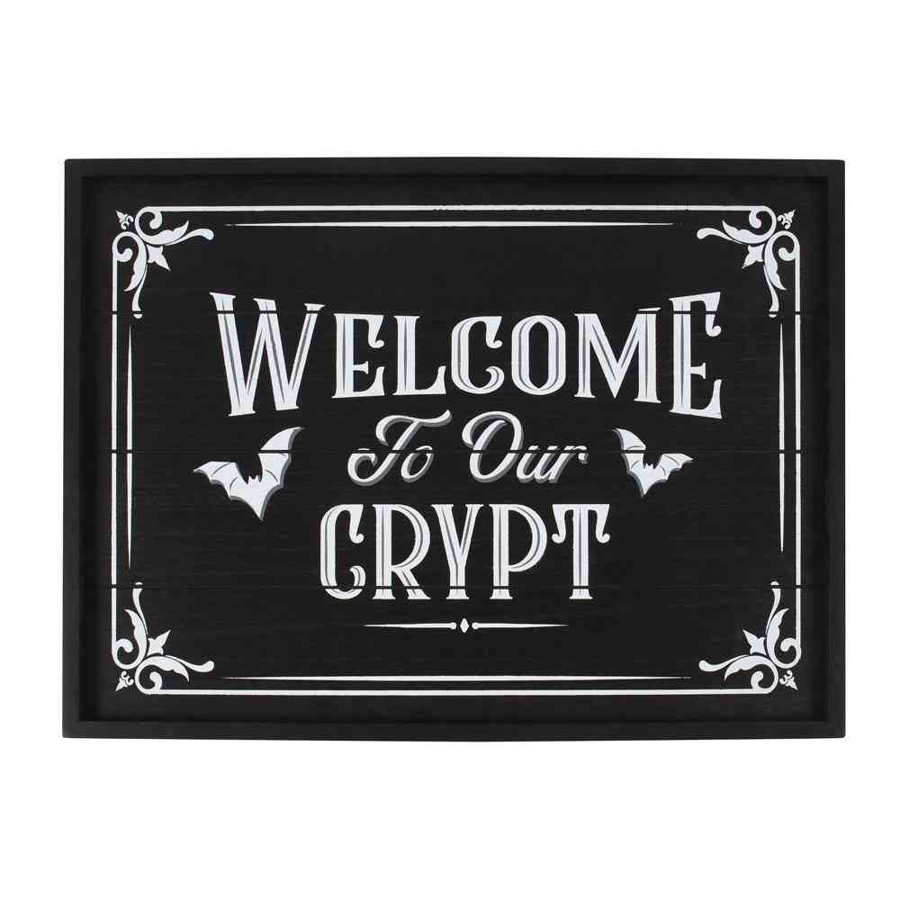 Something Different - Welcome To Our Crypt MDF Wandbord/Wanddecoratie - Multicolours